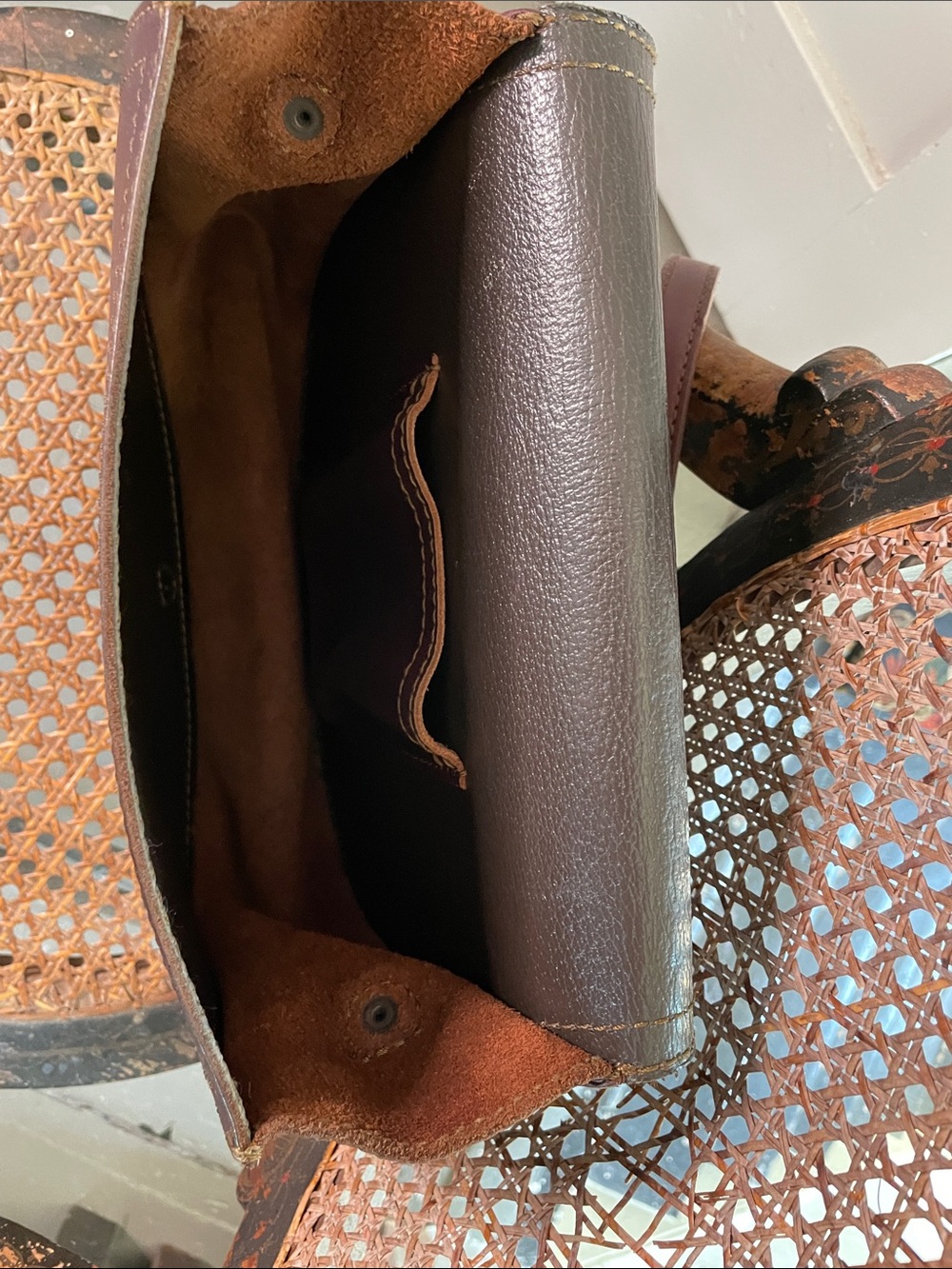 Leather Crossbody Bag in Deep Burgundy - Saddleback Leather Co. - Picture 6 of 6